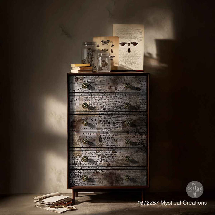 LIMITED! Redesign A1 Decoupage Fibre Paper - MYSTICAL CREATIONS (59.44cm x 84.07cm)