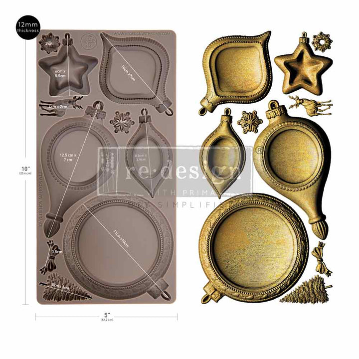 NEW! Redesign Mould - NOEL ELEGANCE (5" x 10", thicker at 12mm)