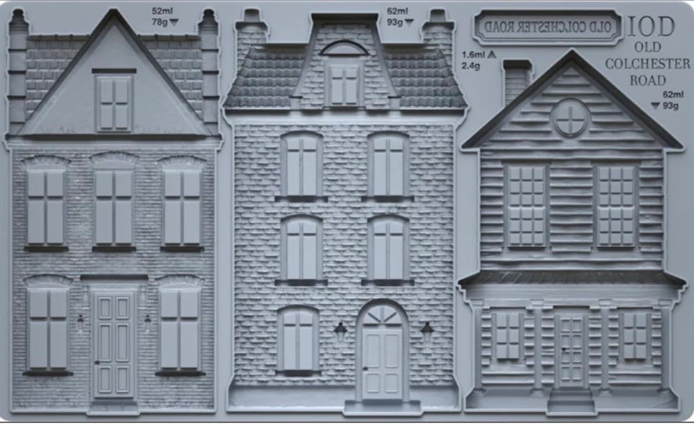 NEW! IOD Mould - OLD COLCHESTER ROAD (6"x10", 15.24cm x 25.4cm)