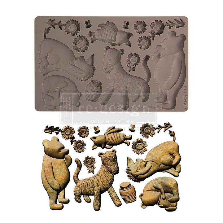 NEW! Redesign Mould - OLDE BEAR LANE (5" x 8") - Rustic Farmhouse Charm