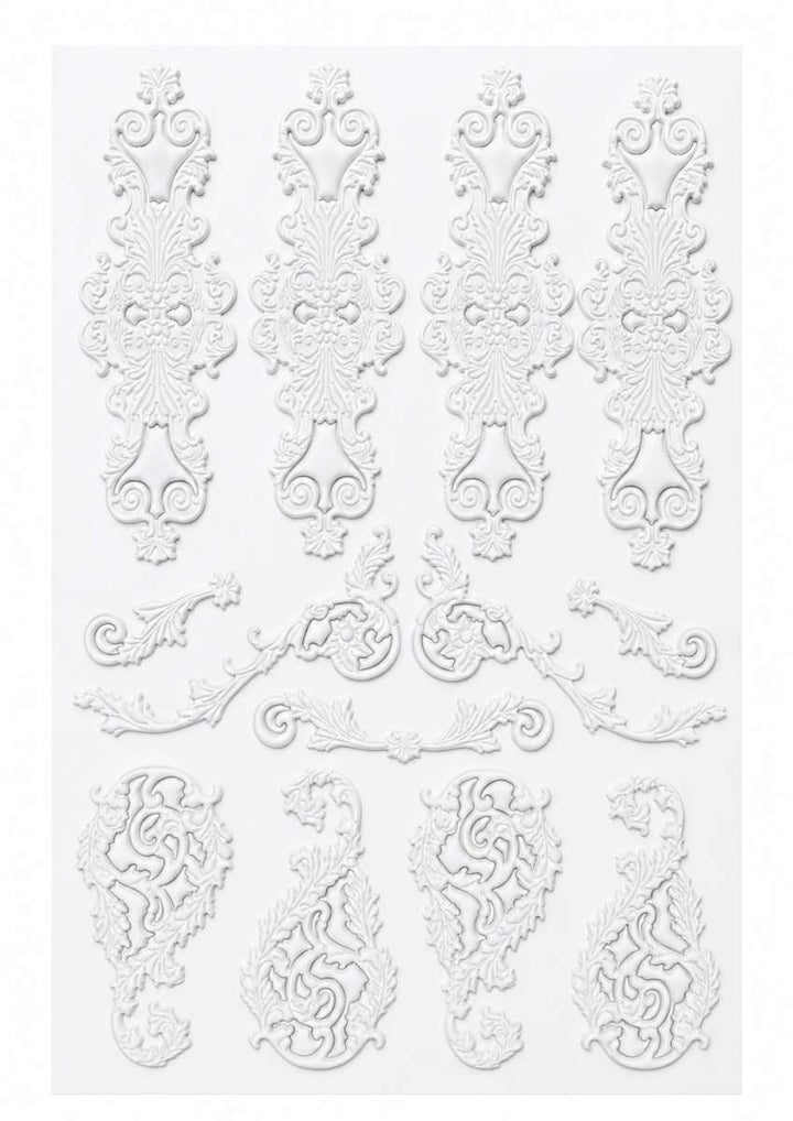 LaBlanche 3D Mixed Media Stickers - ORNAMENTS 1 (21cm x 29.5cm)
