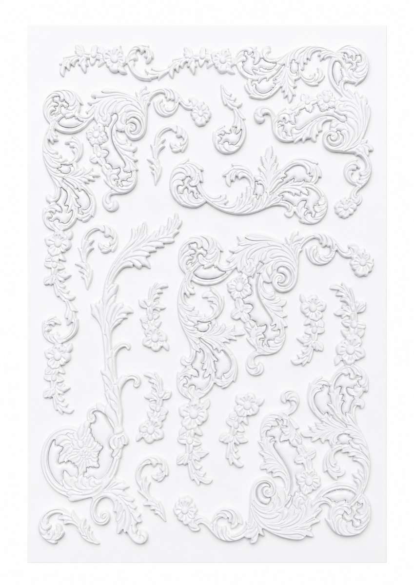 LaBlanche 3D Mixed Media Stickers - ORNAMENTS 2 (21cm x 29.5cm)