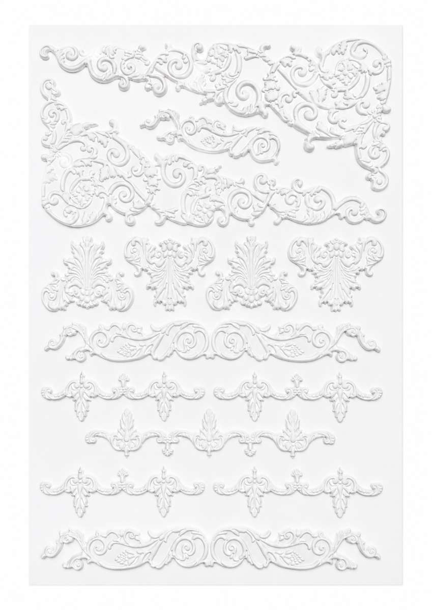 LaBlanche 3D Mixed Media Stickers - ORNAMENTS 3 (21cm x 29.5cm)