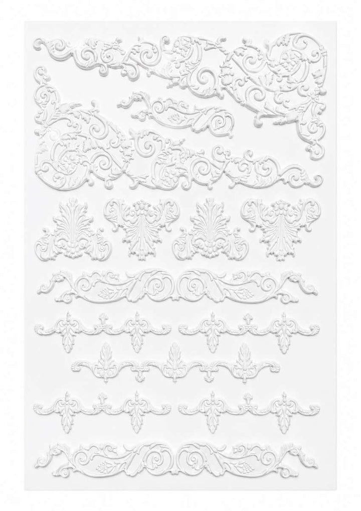 LaBlanche 3D Mixed Media Stickers - ORNAMENTS 3 (21cm x 29.5cm)