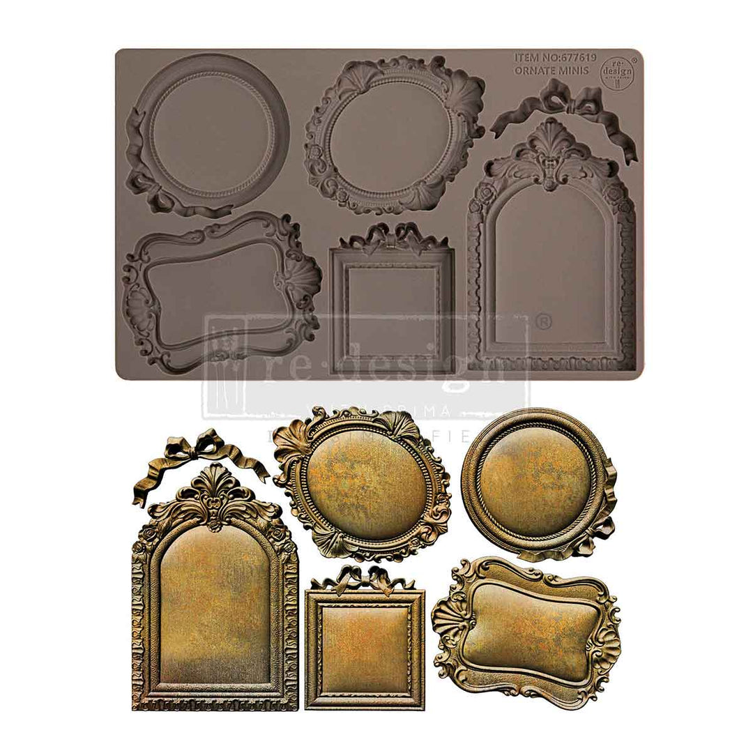 NEW! Redesign Mould - ORNATE MINIS (5" x 8") - Rustic Farmhouse Charm