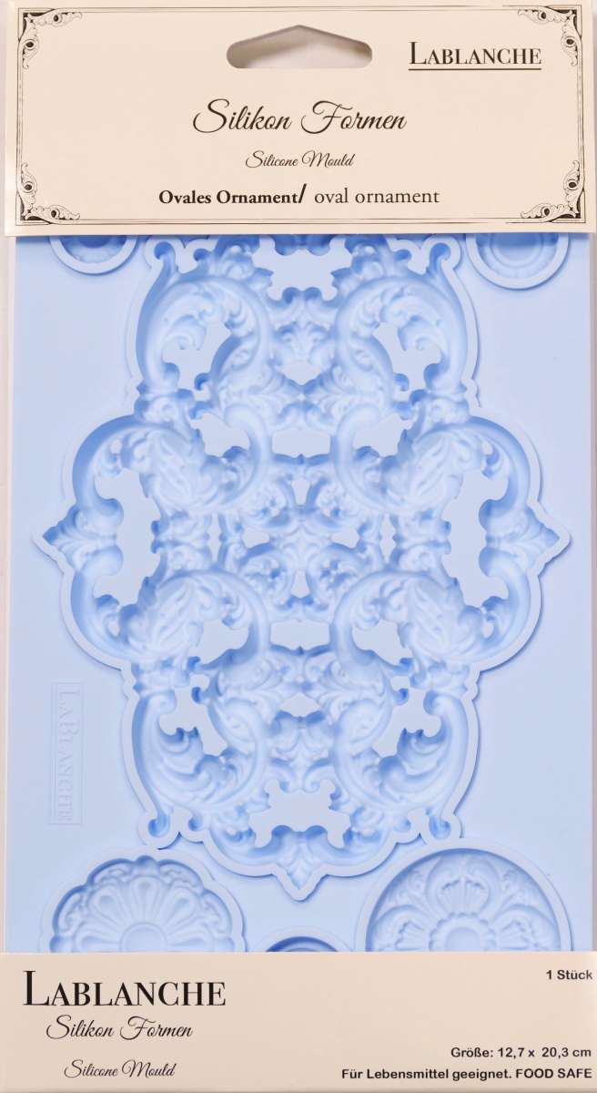 NEW! LaBlanche Mould - OVAL ORNAMENT (12.7 cm x 20.3 cm)