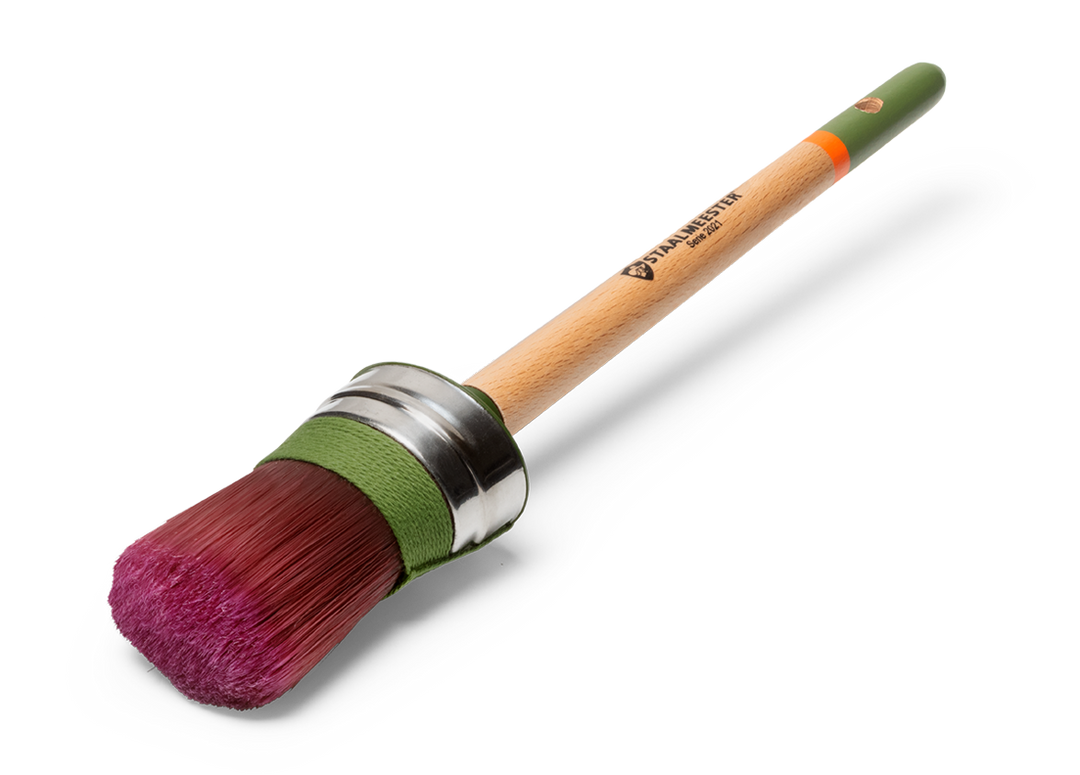 Staalmeester® Paintbrush OVAL 48-37mm (100% Synthetic) - Pro-Hybrid Series 2021 #45 - Rustic Farmhouse Charm