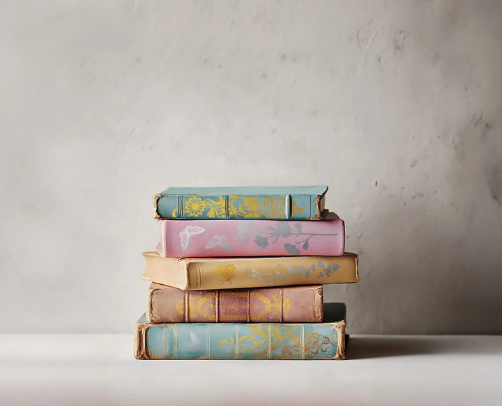 NEW! IOD Gold & Silver Foil Transfer Pad - PAPILLON (set of eight 8"x12" sheets) - Rustic Farmhouse Charm