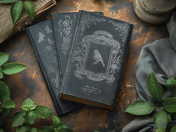 NEW! IOD Gold & Silver Foil Transfer Pad - PAPILLON (set of eight 8"x12" sheets) - Rustic Farmhouse Charm