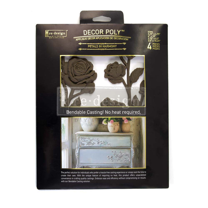 NEW! Redesign Décor Poly - PETALS IN HARMONY (4pcs)