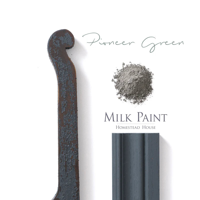 Homestead House Milk Paint - PIONEER GREEN - Rustic Farmhouse Charm