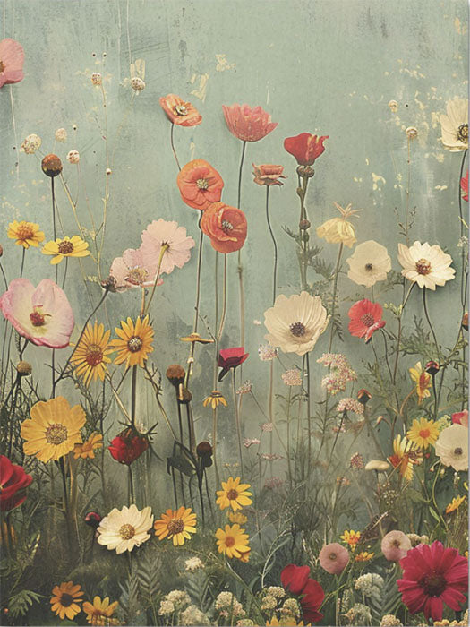 Decoupage Tissue Paper - Prairie Florals (38.1cm x 50.8cm)