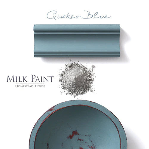 Homestead House Milk Paint - QUAKER BLUE - Rustic Farmhouse Charm