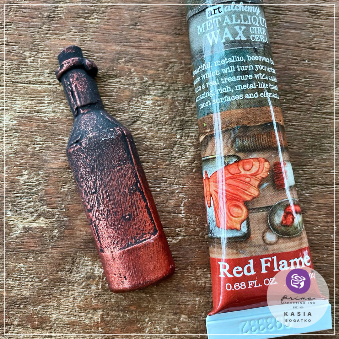 NEW! RED FLAME Finnabair Metallique Wax (Art Alchemy) - Rustic Farmhouse Charm