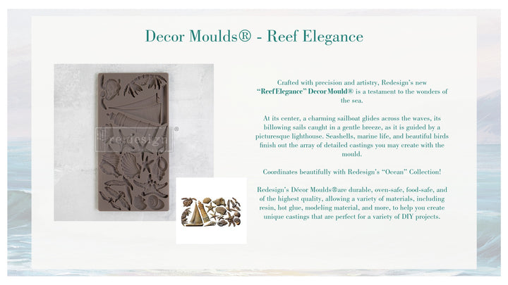 New! Redesign Mould - REEF ELEGANCE - Rustic Farmhouse Charm