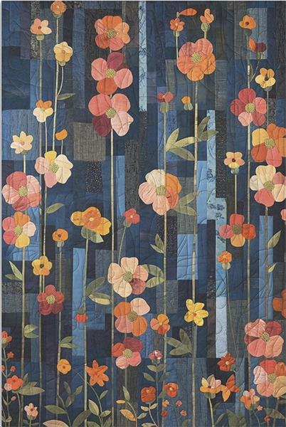 Decoupage Tissue Paper - Retro Floral Wall (50.8cm x 76.2cm) - Rustic Farmhouse Charm
