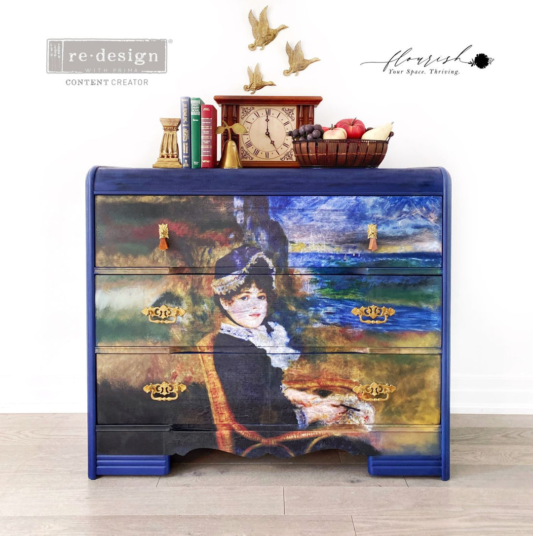 Redesign A1 Decoupage Rice Paper - RIVIERA (59.44cm x 84.07cm) - Rustic Farmhouse Charm