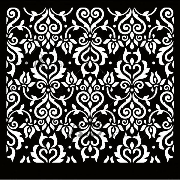 ABstudio Stencil - ROMANIAN WALLPAPER4 - Rustic Farmhouse Charm
