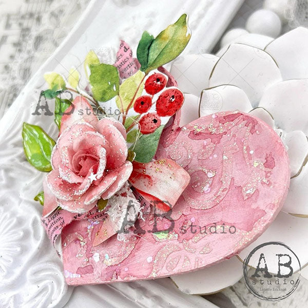ABstudio Stencil - ROMANIAN WALLPAPER4 - Rustic Farmhouse Charm