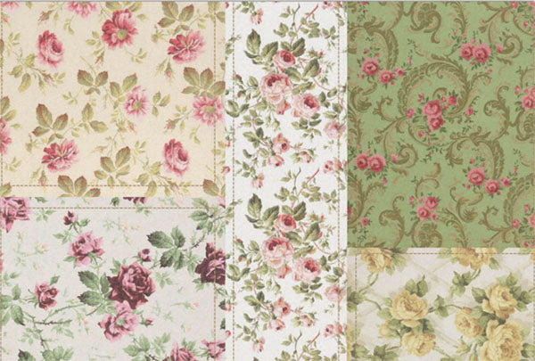 Decoupage Tissue Paper - Rose Quilt