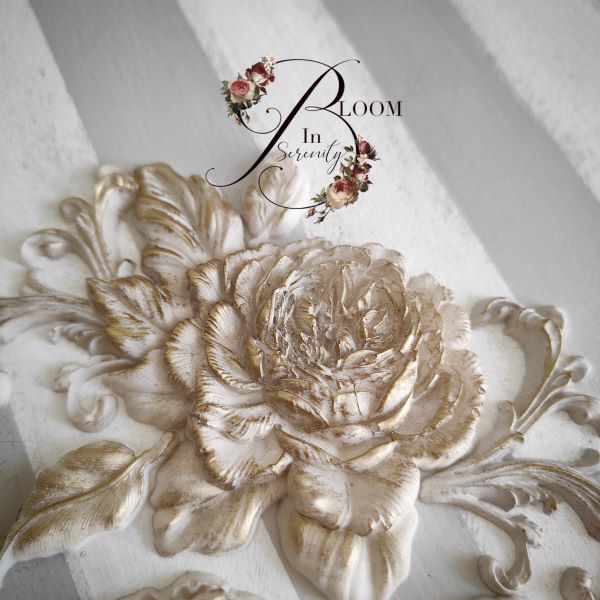 NEW! Redesign Mould - ROSEWOOD ROMANCE (5" x 8", thicker at 12mm) - Rustic Farmhouse Charm