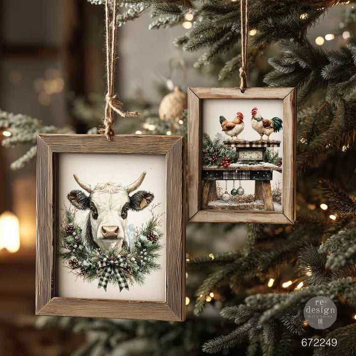 NEW! Redesign Middy Transfer - RUSTIC NOEL (3+1 sheets, each 21.59cm x 27.94cm)