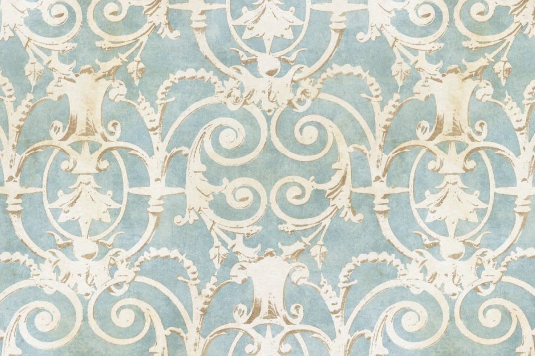 Decoupage Tissue Paper - Rusty White Wrought Iron (50.8cm x 76.2cm) - Rustic Farmhouse Charm