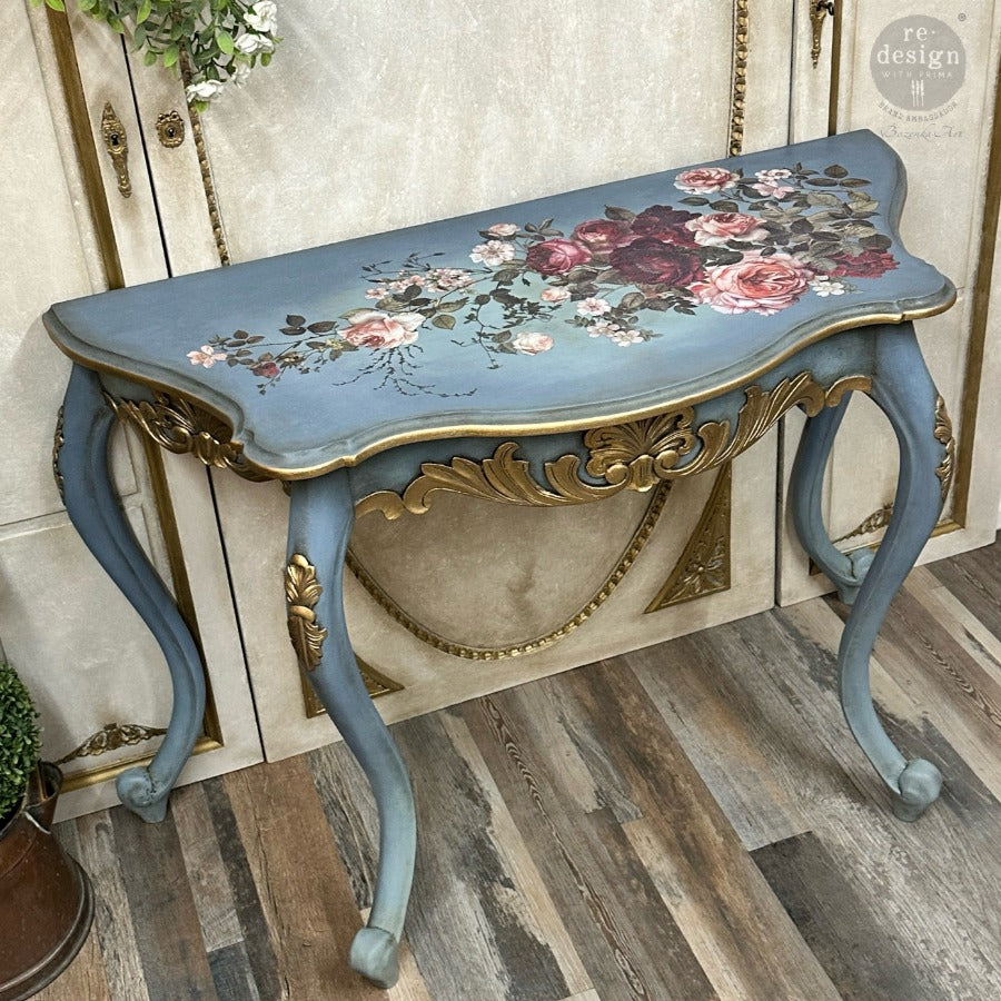 NEW! Redesign Transfer - SCARLET EMBRACE (60.96cm x 88.9cm) - Rustic Farmhouse Charm