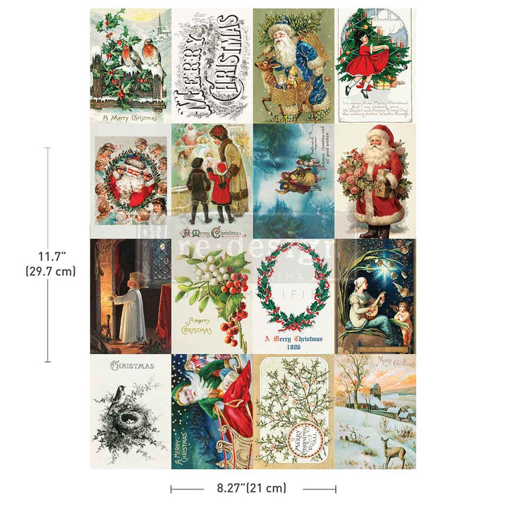 NEW! Redesign A4 Transfer -SEASON'S GREETINGS FROM THE PAST