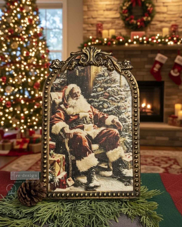 NEW! Redesign A4 Decoupage Fibre Paper - SILENT NIGHT STORIES - Rustic Farmhouse Charm