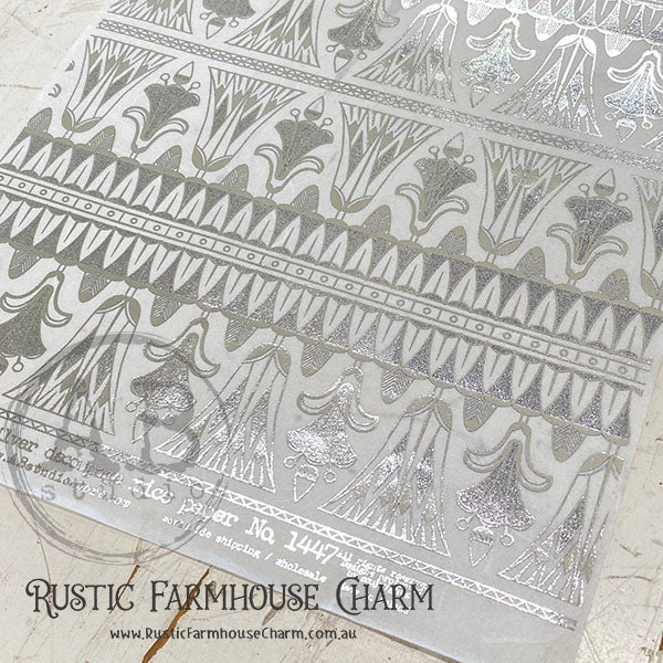 ABstudio Rice Paper Silver - Art Deco 1447 (A4)