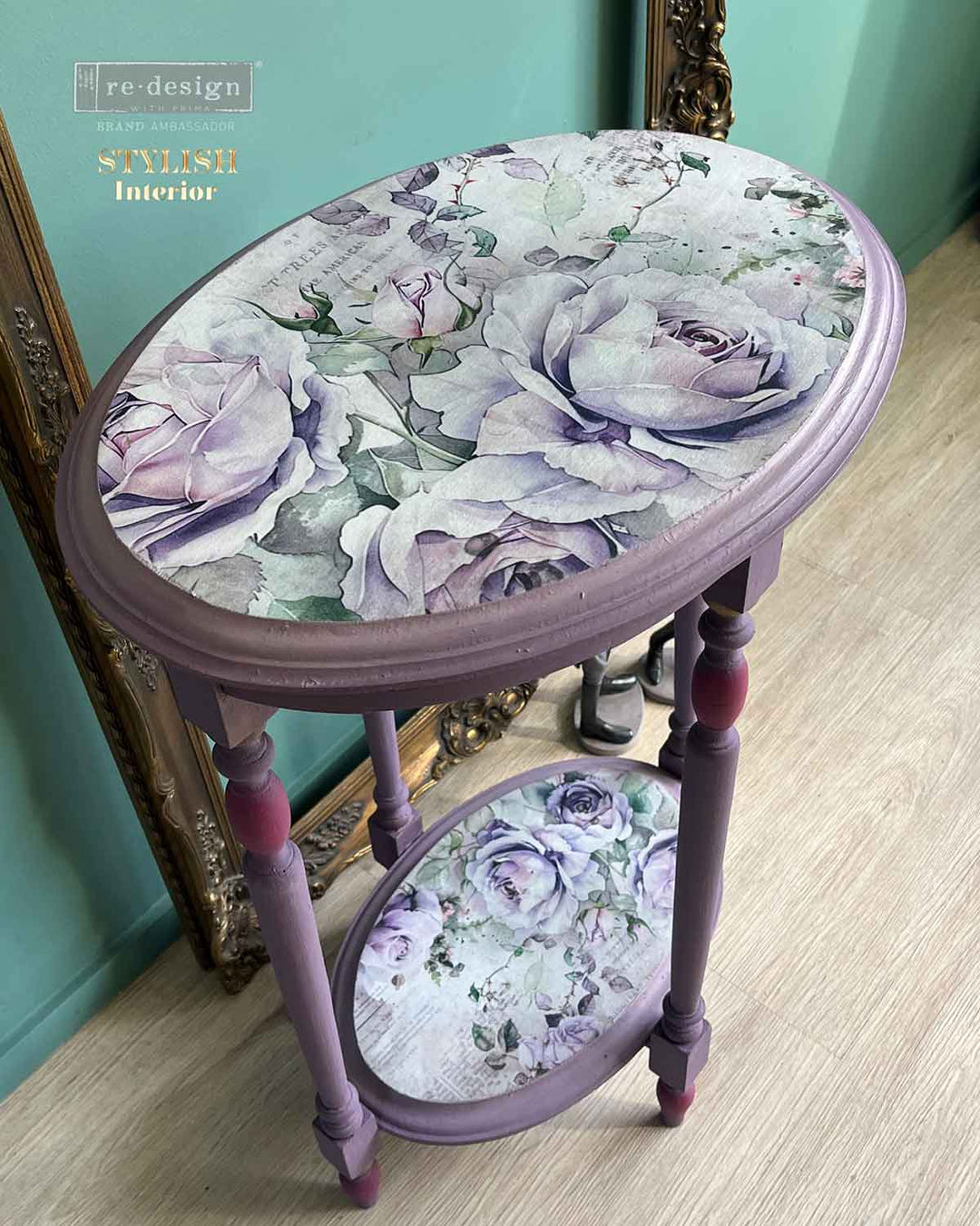 NEW! Redesign Double Delight Decoupage Fibre Paper Set (2 Sheets) - SOFT VEIL - Rustic Farmhouse Charm