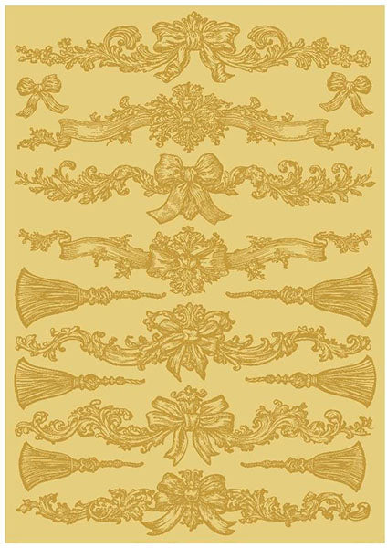 LaBlanche Gold Transfer - SPRING 4 - BORDERS (one A4 sheet)