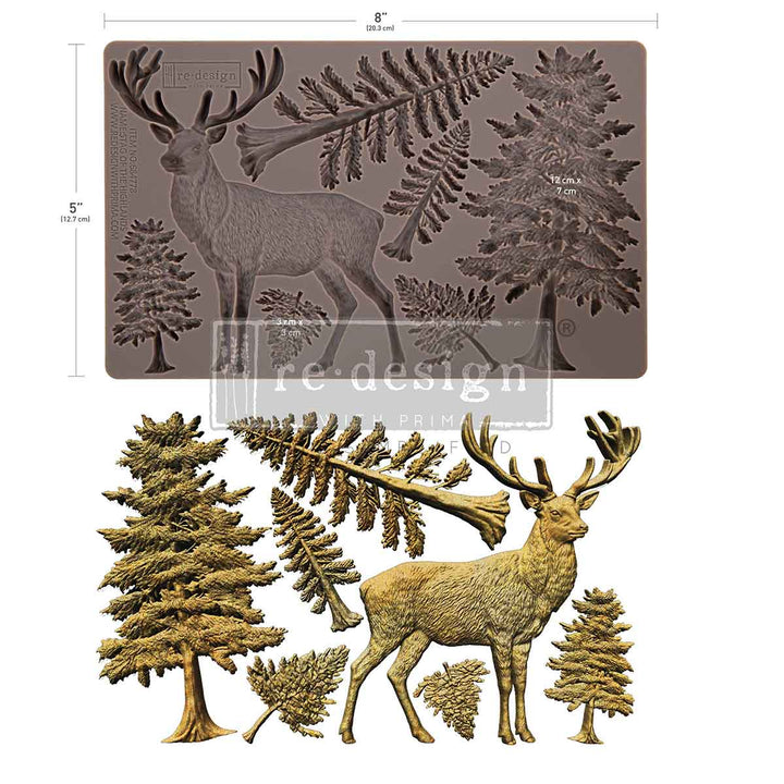 NEW! Redesign Mould - STAG OF THE HIGHLANDS (5" x 8")