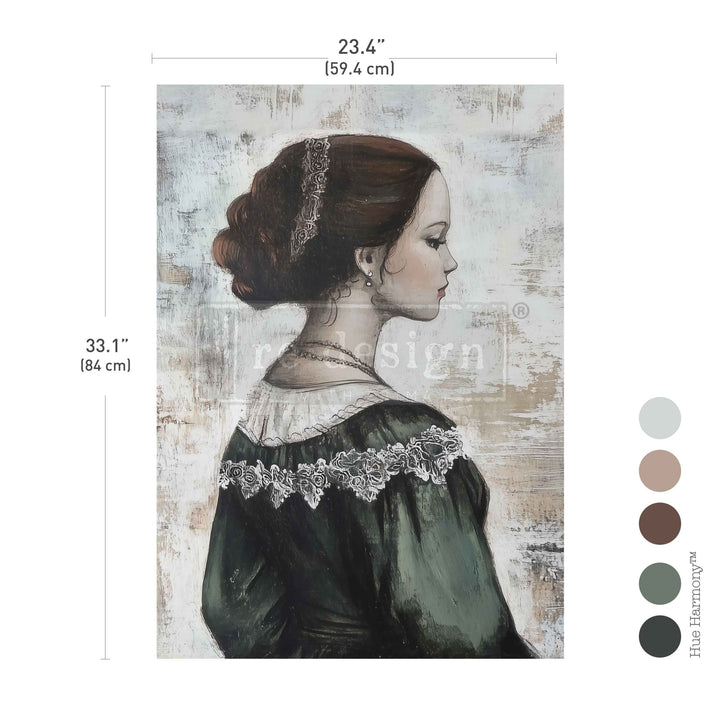 LIMITED! Redesign A1 Decoupage Fibre Paper - STARLIGHT PRINCESS (59.44cm x 84.07cm)