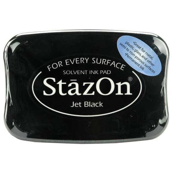 JET BLACK StazOn Ink Pad (Permanent, Solvent-Based) - Rustic Farmhouse Charm