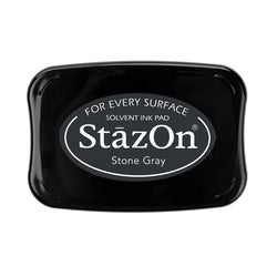 STONE GREY StazOn Ink Pad (Permanent, Solvent-Based) - Rustic Farmhouse Charm