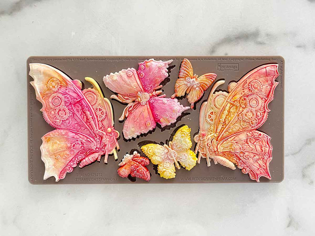 NEW! Redesign Mould - STEAMFLIGHT SYMPHONY (5" x 10") - Rustic Farmhouse Charm