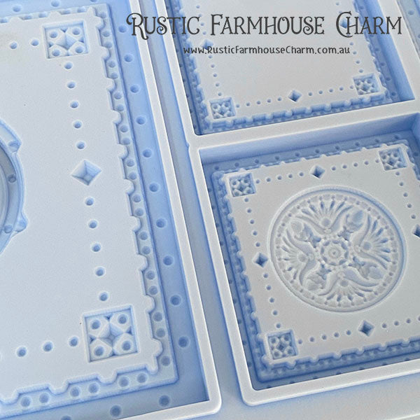 LaBlanche Mould - STEAMPUNK BACKGROUND (12.7 cm x 20.3 cm)