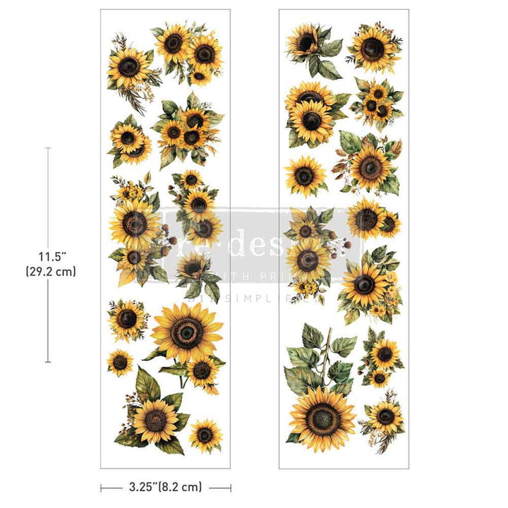 NEW! Redesign Luxe Transfer - SUN-DRENCHED HARVEST (2 sheets, 8.25cm x 29.2cm)