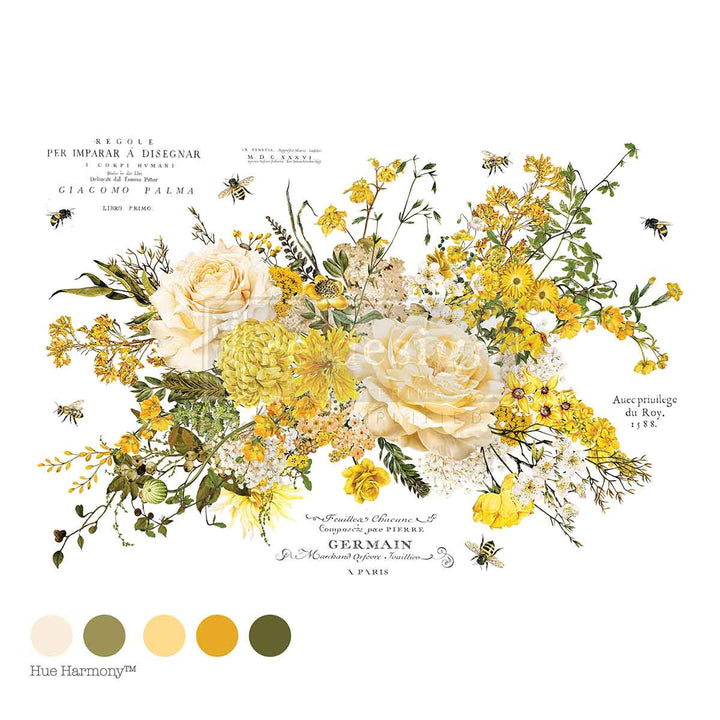 NEW! Redesign Transfer - SUNLIT SERENADE (60.96cm x 88.9cm) - Rustic Farmhouse Charm