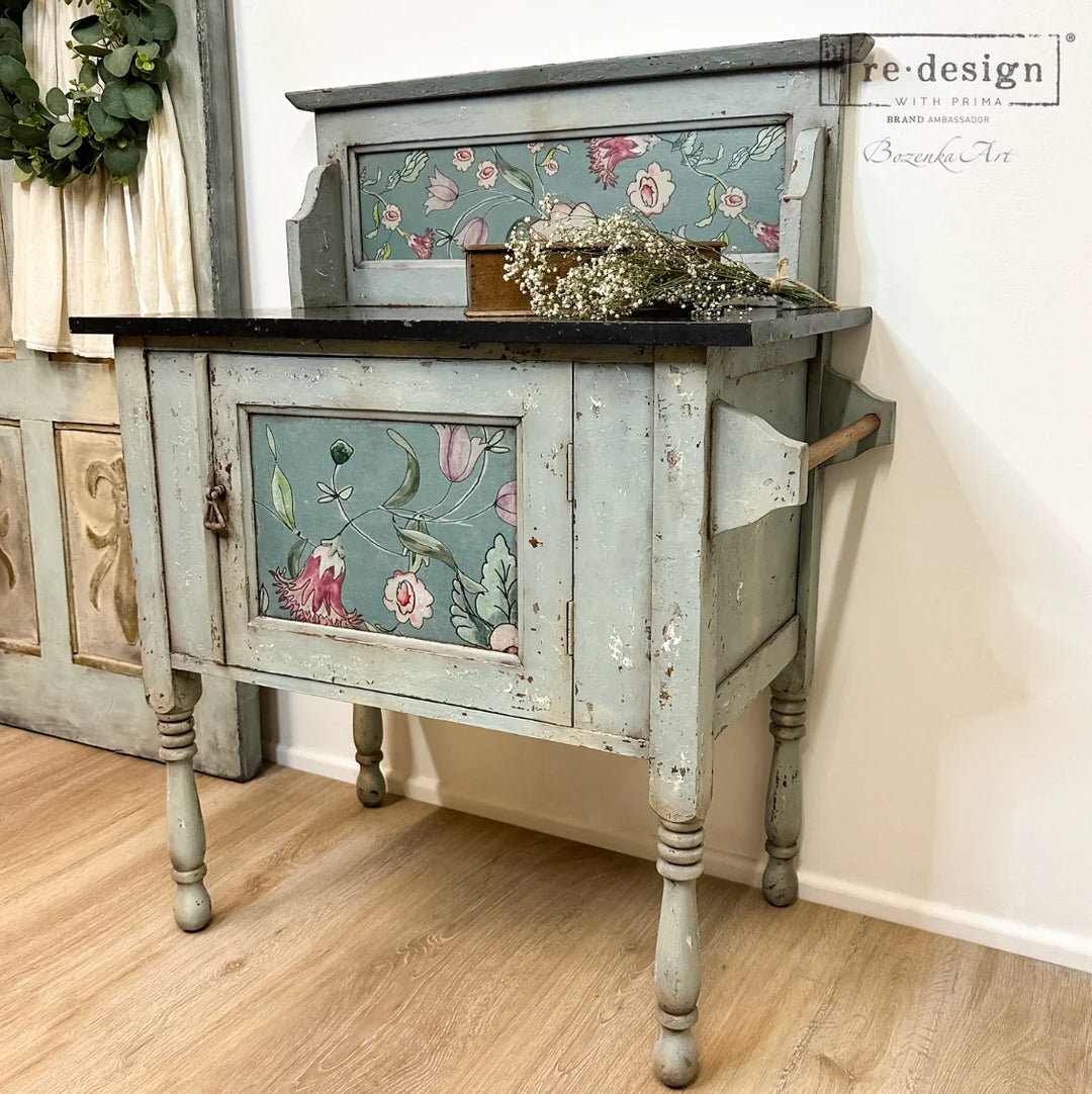 NEW! SWEDISH POSY Redesign A1 Decoupage Fibre Paper by Annie Sloan (59.44cm x 84.07cm) - Rustic Farmhouse Charm