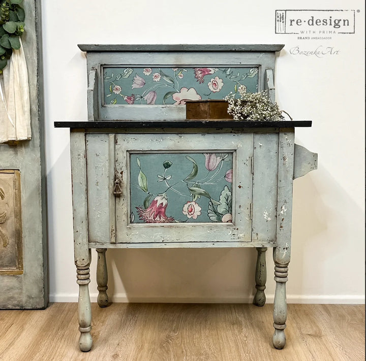 NEW! SWEDISH POSY Redesign A1 Decoupage Fibre Paper by Annie Sloan (59.44cm x 84.07cm) - Rustic Farmhouse Charm