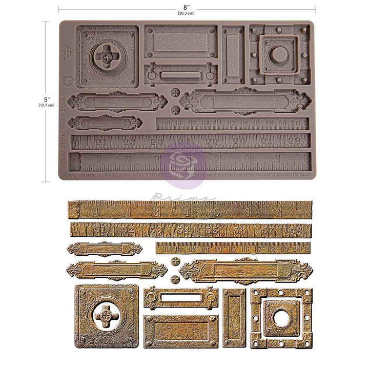 NEW! Finnabair Mould - TAPES & LABELS (5" x 8")