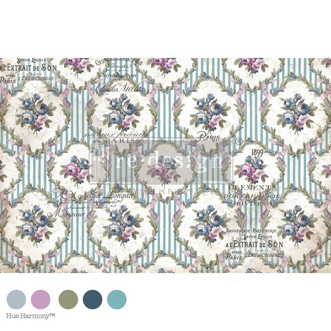 LIMITED! Redesign Decoupage Fibre - THE APOTHECARY'S TROUSSEAU (49.53cm x 76.2cm)