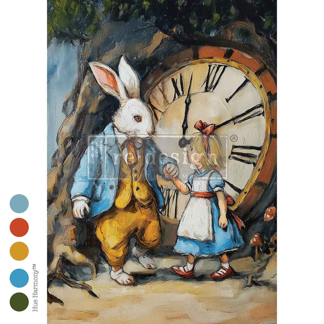 LIMITED! Redesign A3 Decoupage Fibre Paper - THE APPOINTMENT OF ALWAYS (29.7cm x 41.9cm) - Rustic Farmhouse Charm