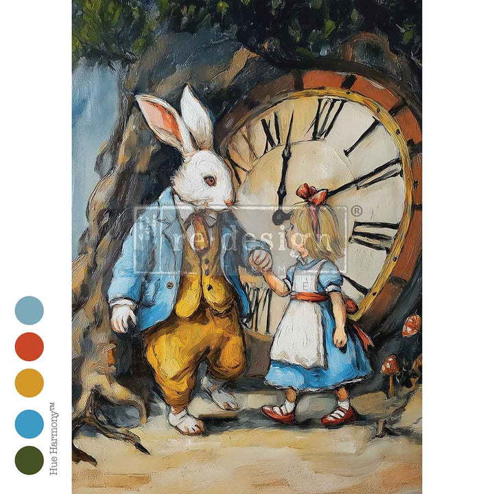 LIMITED! Redesign A3 Decoupage Fibre Paper - THE APPOINTMENT OF ALWAYS (29.7cm x 41.9cm) - Rustic Farmhouse Charm
