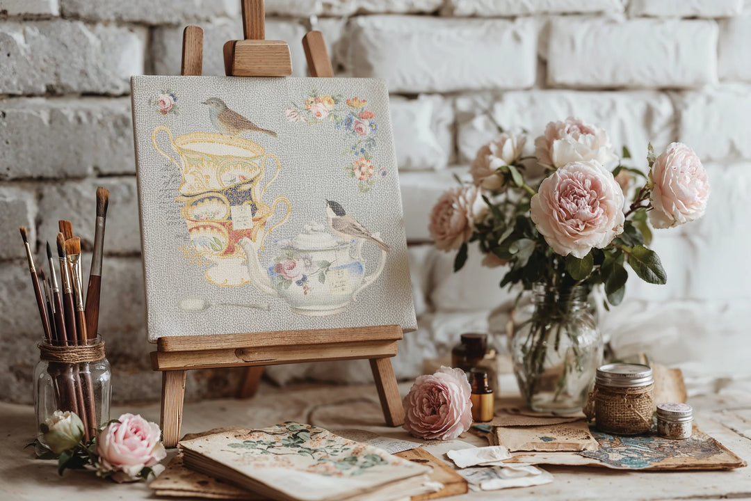 NEW! IOD Transfer Pad - THE BELGRAVIA (set of eight 8"x12" sheets) - Rustic Farmhouse Charm