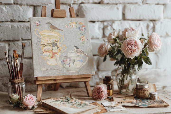 NEW! IOD Transfer Pad - THE BELGRAVIA (set of eight 8"x12" sheets) - Rustic Farmhouse Charm
