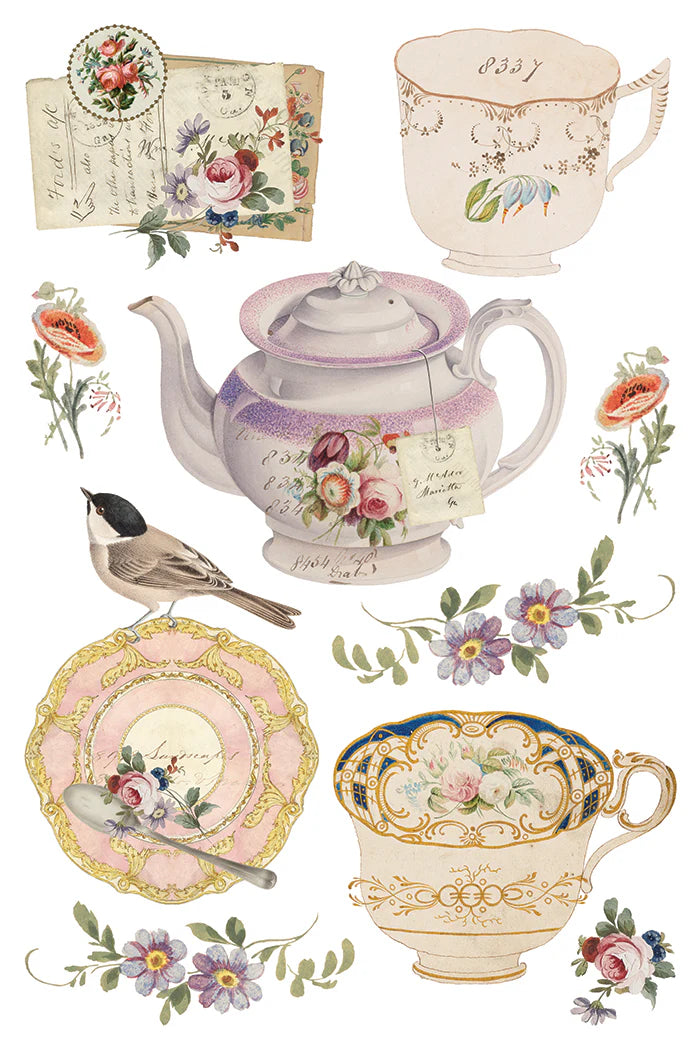 NEW! IOD Transfer Pad - THE BELGRAVIA (set of eight 8"x12" sheets) - Rustic Farmhouse Charm